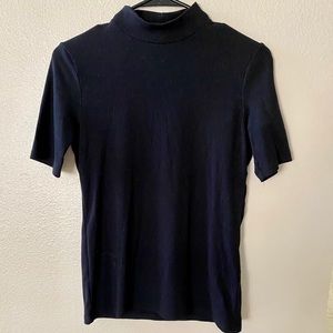 H&M High Neck Black Top